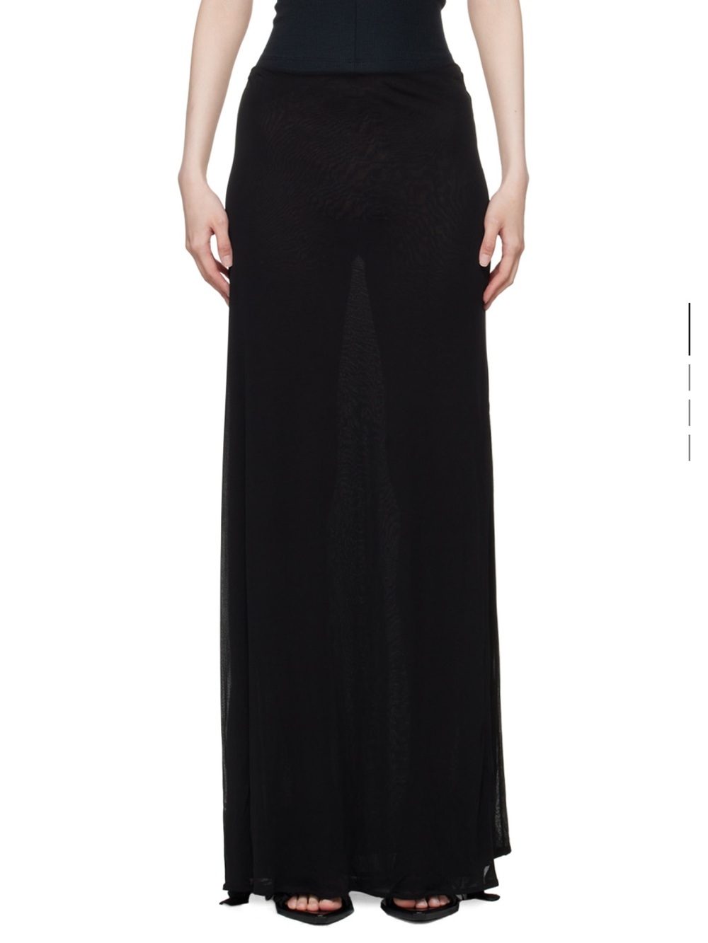 Ann Demeulemeester Black Maxi Skirt